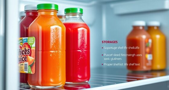 unpasteurized juice storage tips