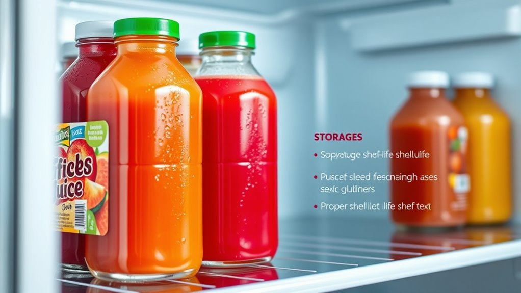 unpasteurized juice storage tips