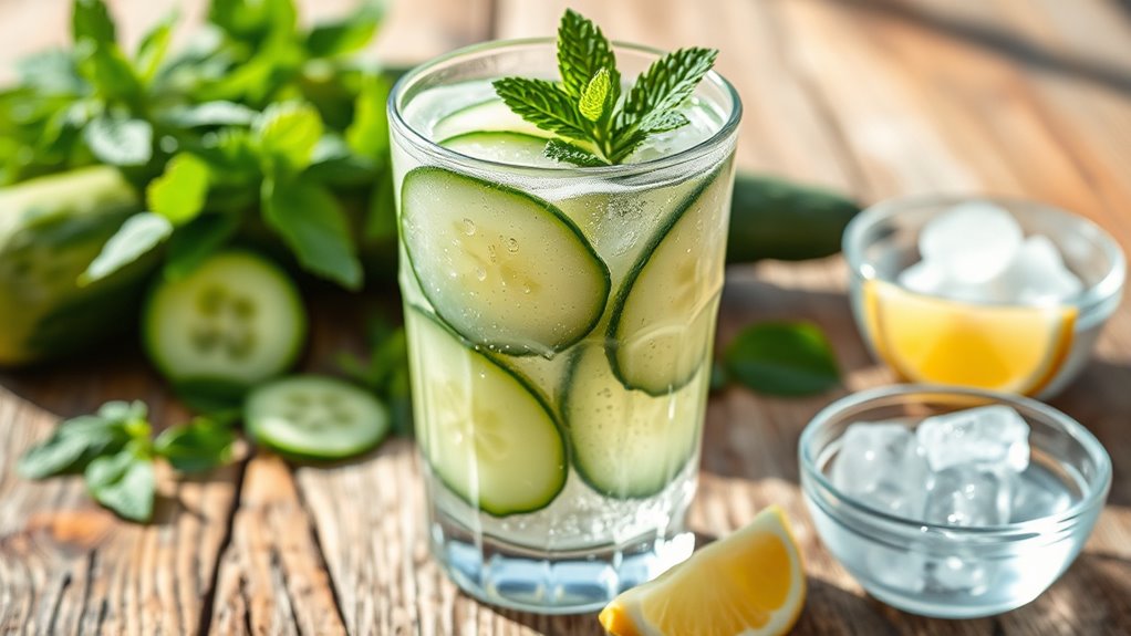 use fresh local cucumbers
