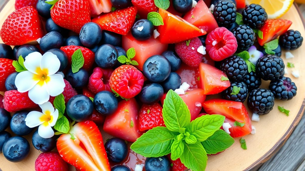 vibrant fresh berry pairings