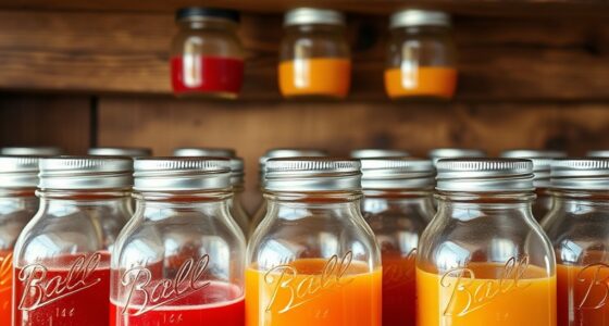 vintage style juice bottle collection
