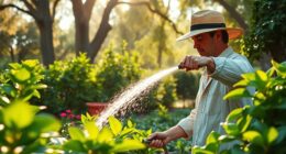 water plants during heatwaves