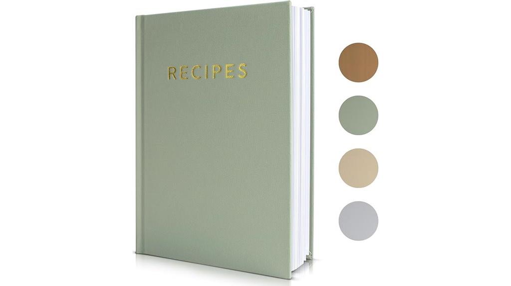 waterproof blank recipe book