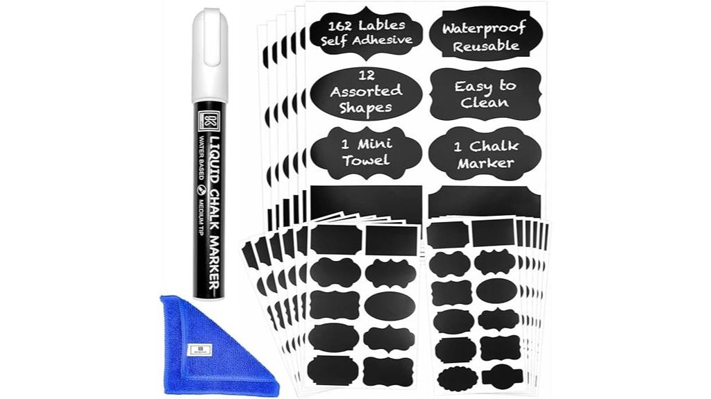 waterproof reusable jar labels