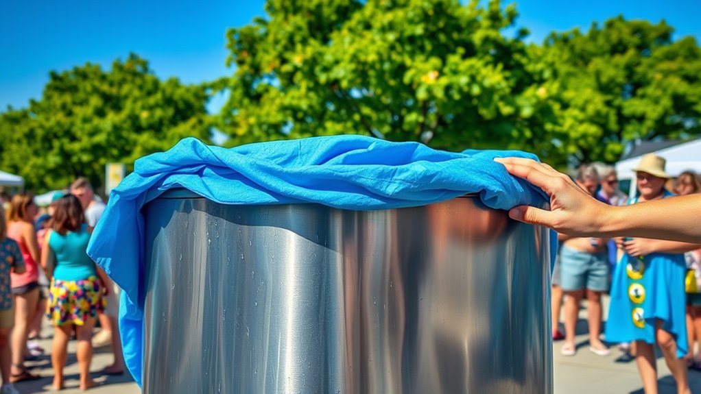 wet cloth cooling technique