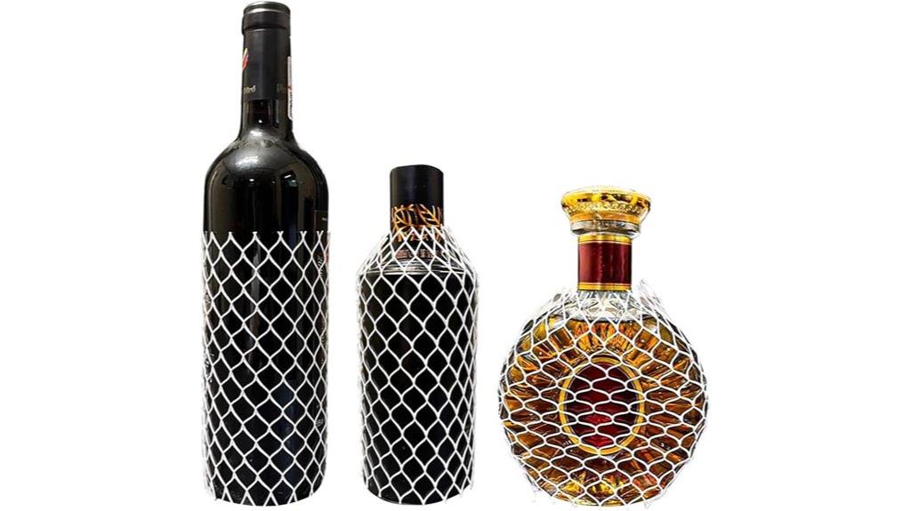 wine bottle mesh sleeves