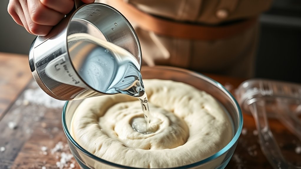 adjust water and flour