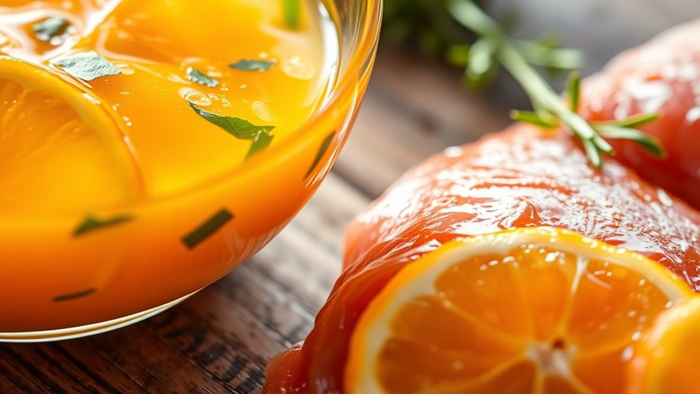 control marinade acid timing