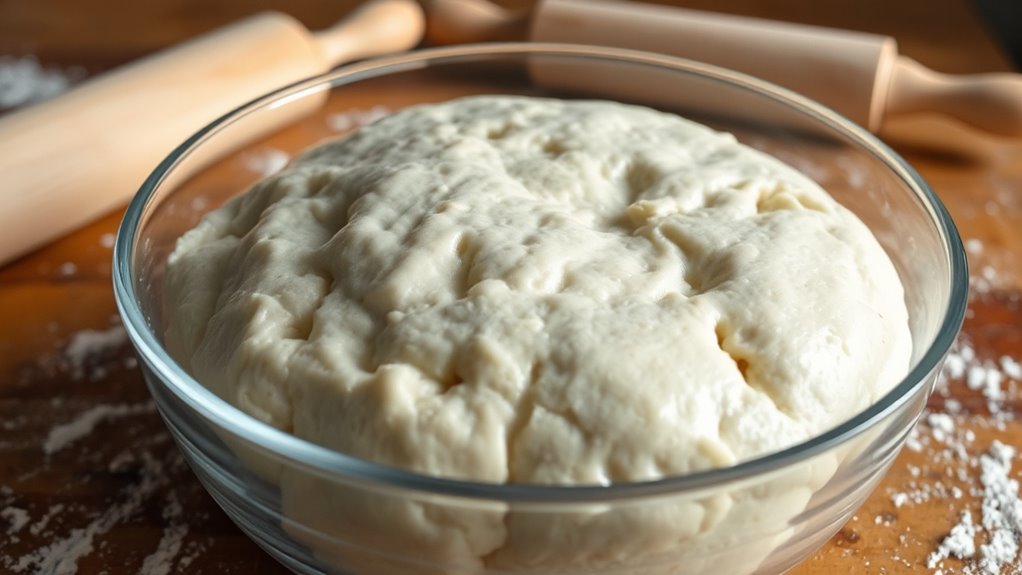 dough fermentation and gluten development