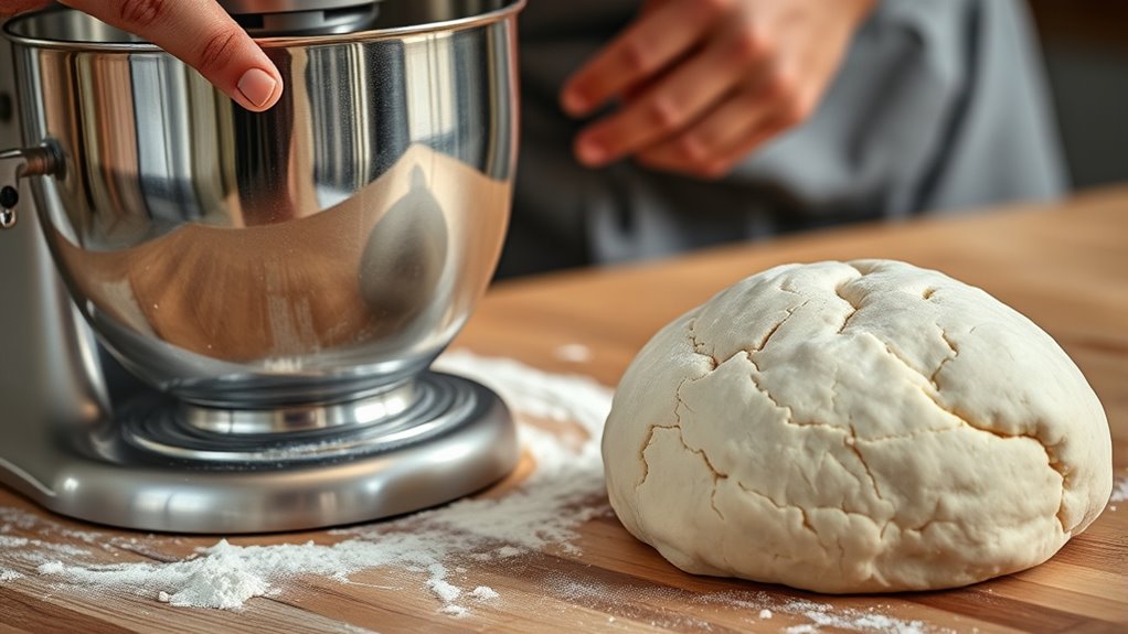 gentle even dough mixing