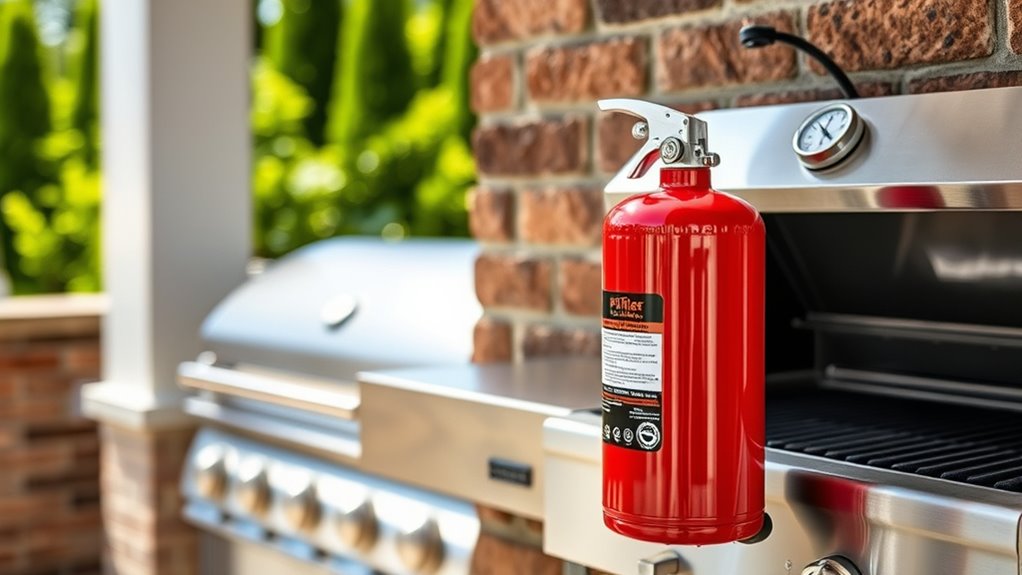 keep extinguisher accessible and inspected
