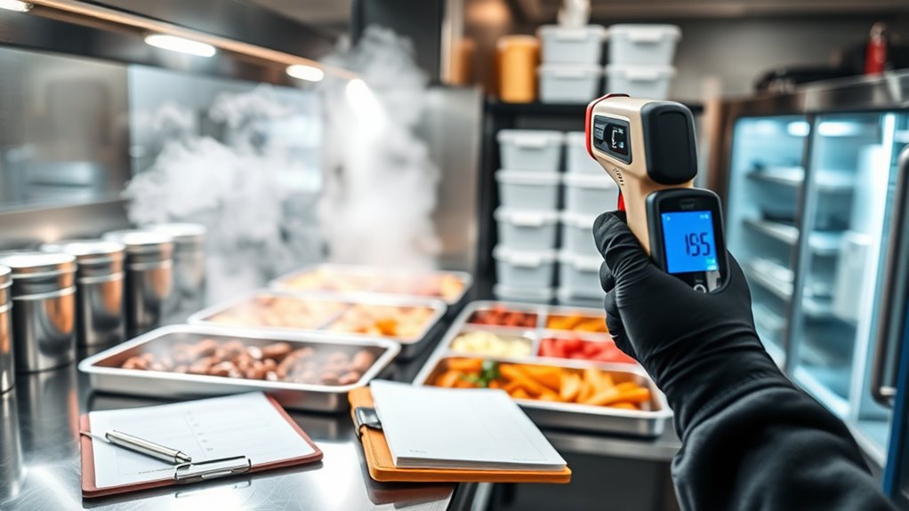 monitor food temperatures regularly