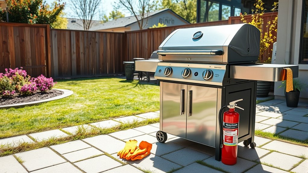 never leave grill unattended