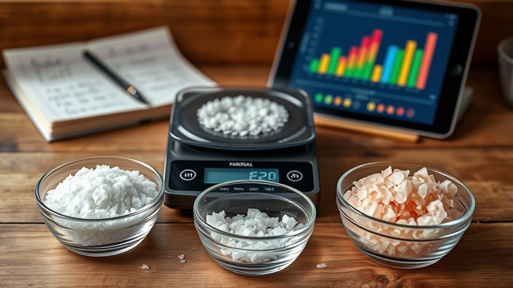 optimizing salt diffusion ratios