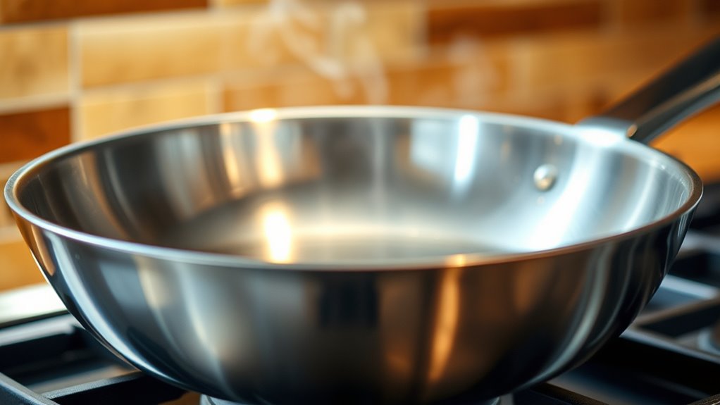 preheat pan for searing