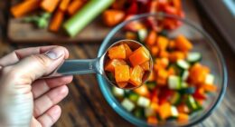 proper vegetable roasting measurements