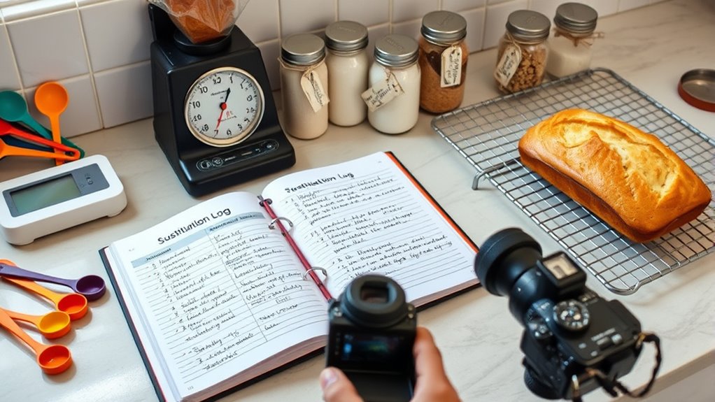 record ingredient substitution details