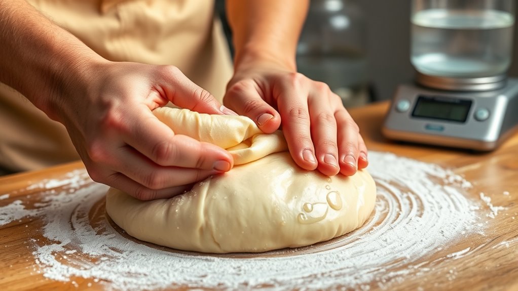signs of proper dough hydration
