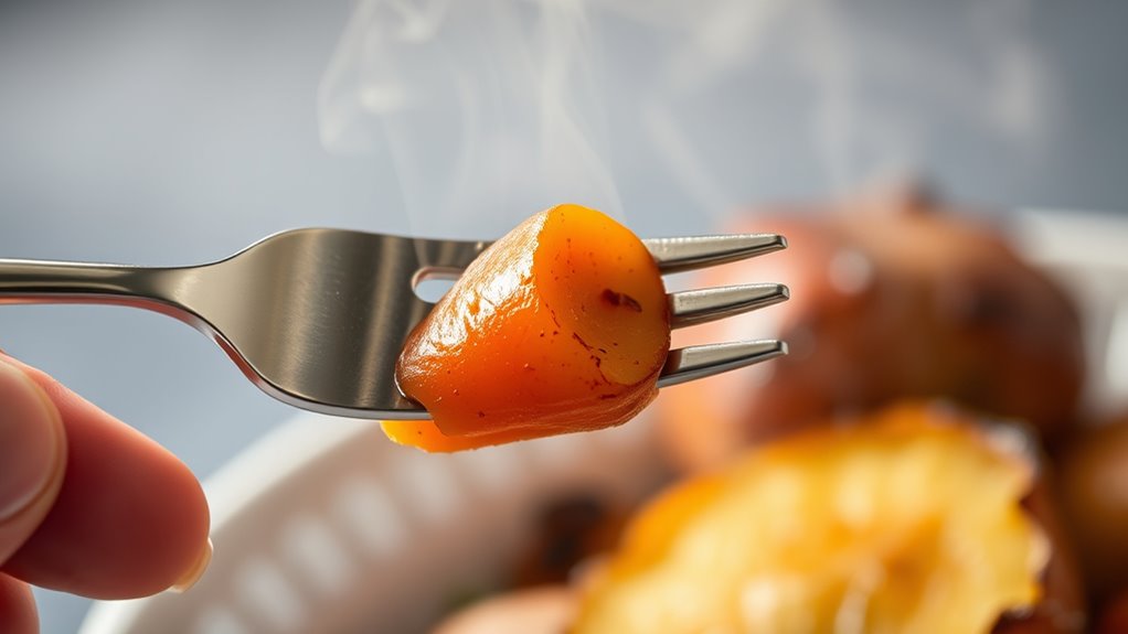 test vegetables tenderness easily
