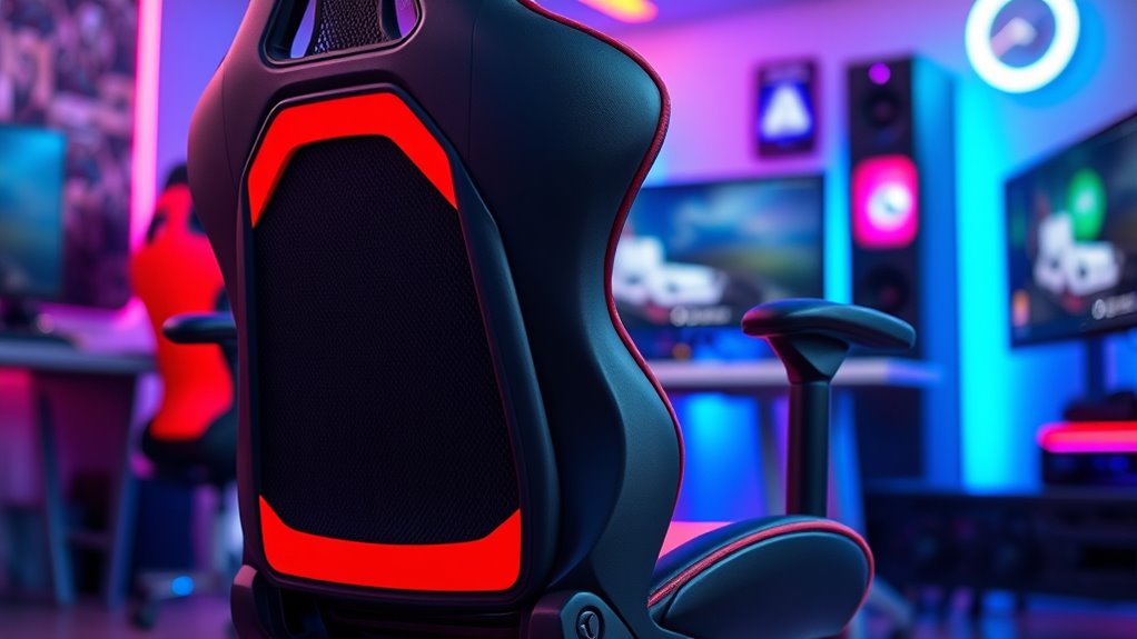 adjustable lumbar and ergonomic features