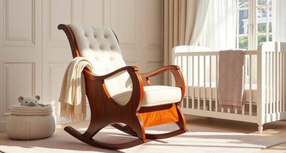 elegant comfort nursery chairs