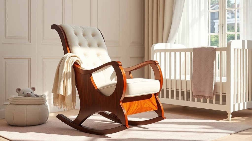 elegant comfort nursery chairs