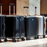 luxury durable travel luggage