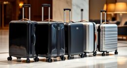 luxury durable travel luggage