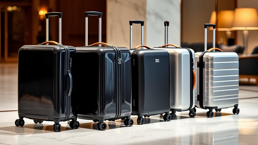 luxury durable travel luggage
