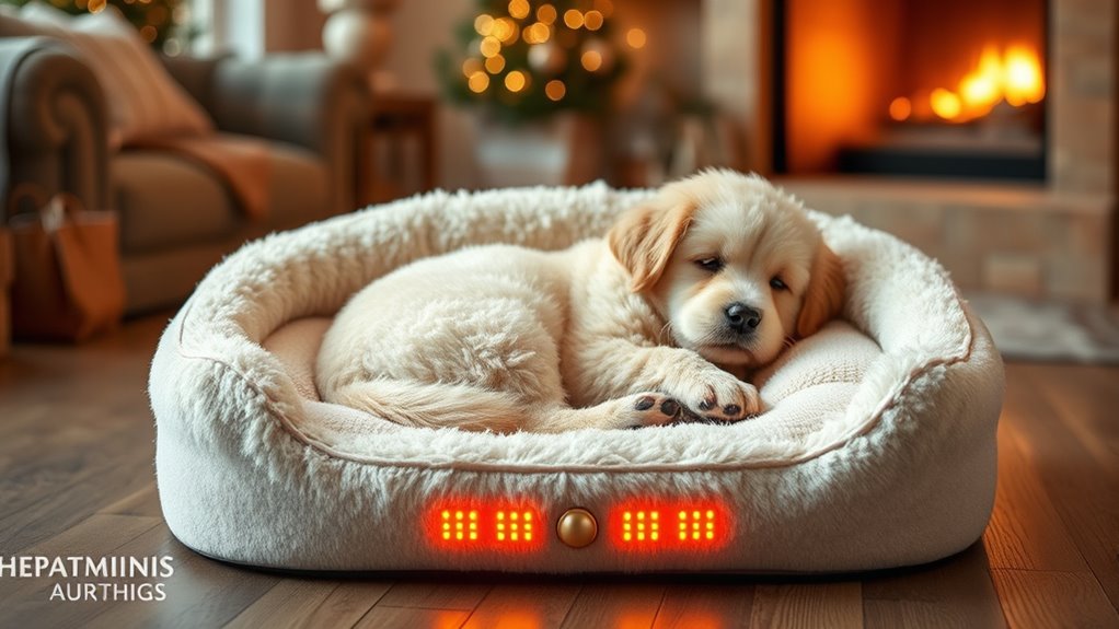 luxury heated pet beds