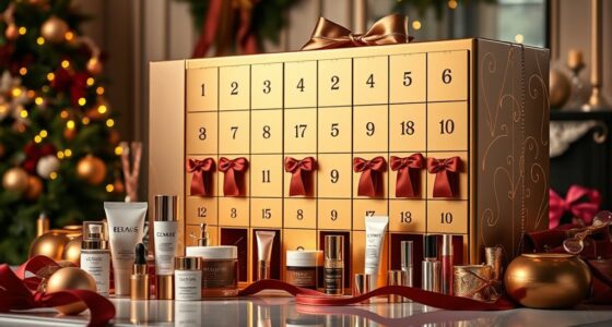 luxury holiday beauty calendars