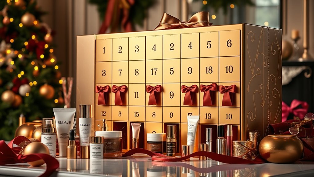luxury holiday beauty calendars