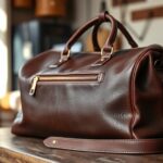 luxury leather travel bags