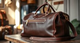 luxury leather travel bags
