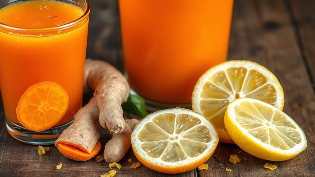 carrot ginger lemon drink