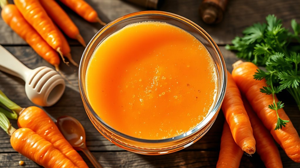 carrot juice flavor yield