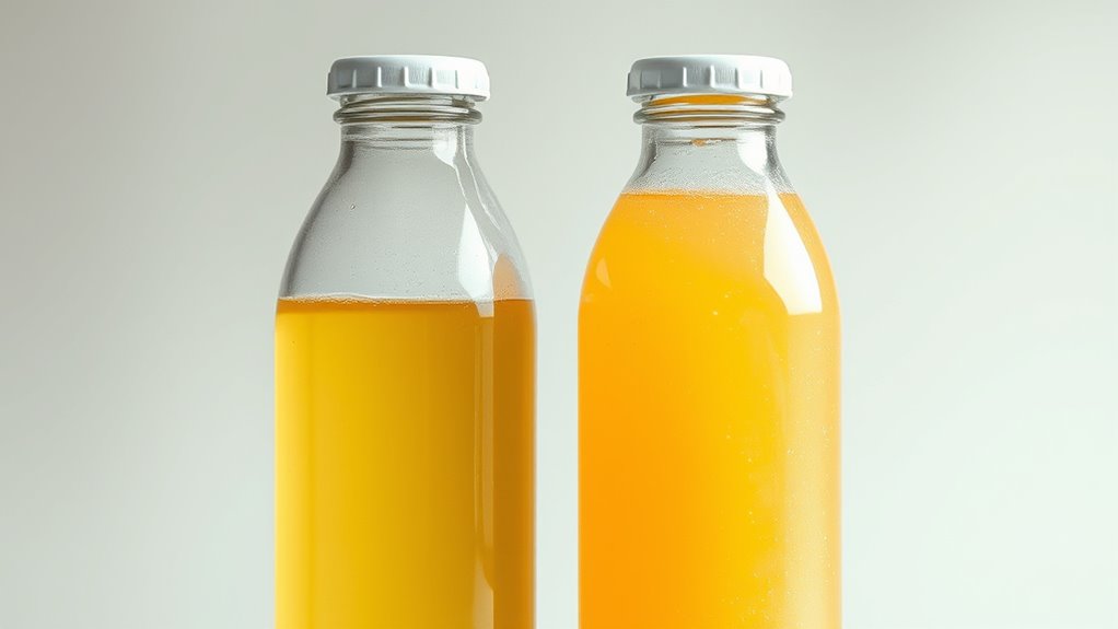 clarified versus cloudy juice