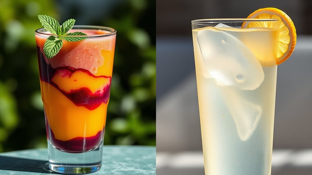 comparing smoothies and juices