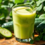 cooling summer zucchini juice