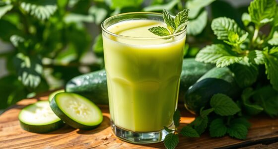 cooling summer zucchini juice