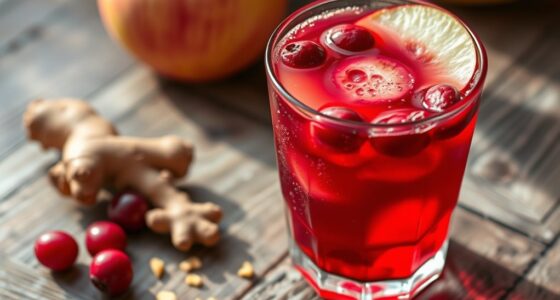 cranberry apple ginger beverage