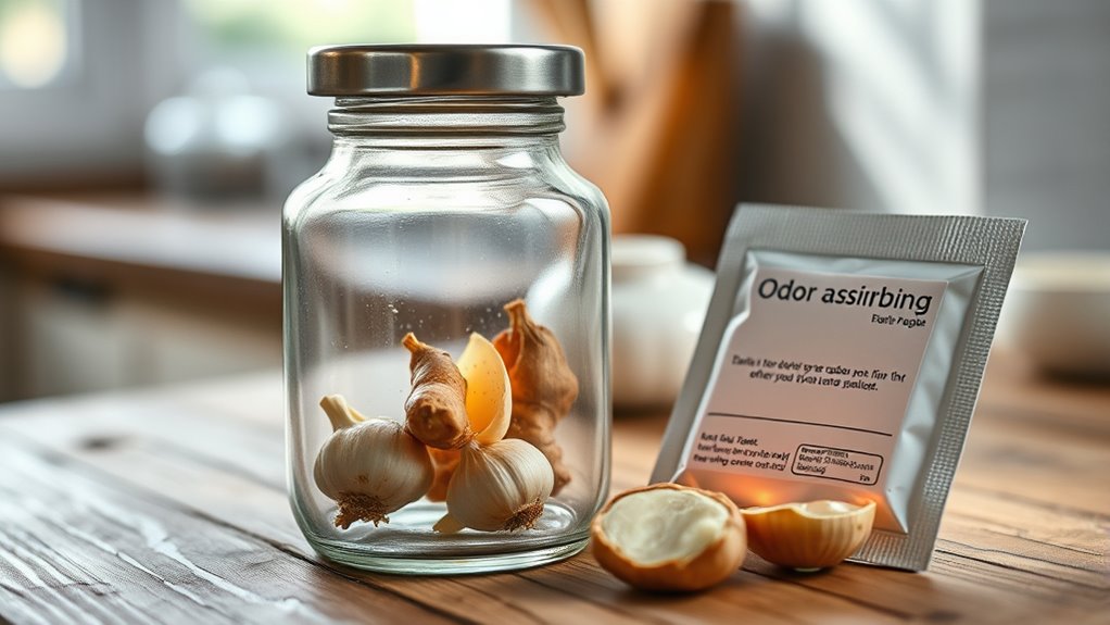 eliminate garlic ginger odors