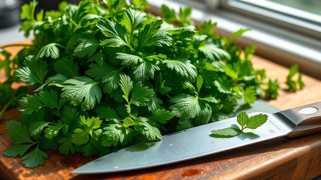 enhance greens using herbs