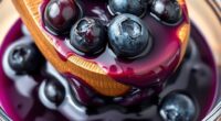 extracting rich blueberry flavor