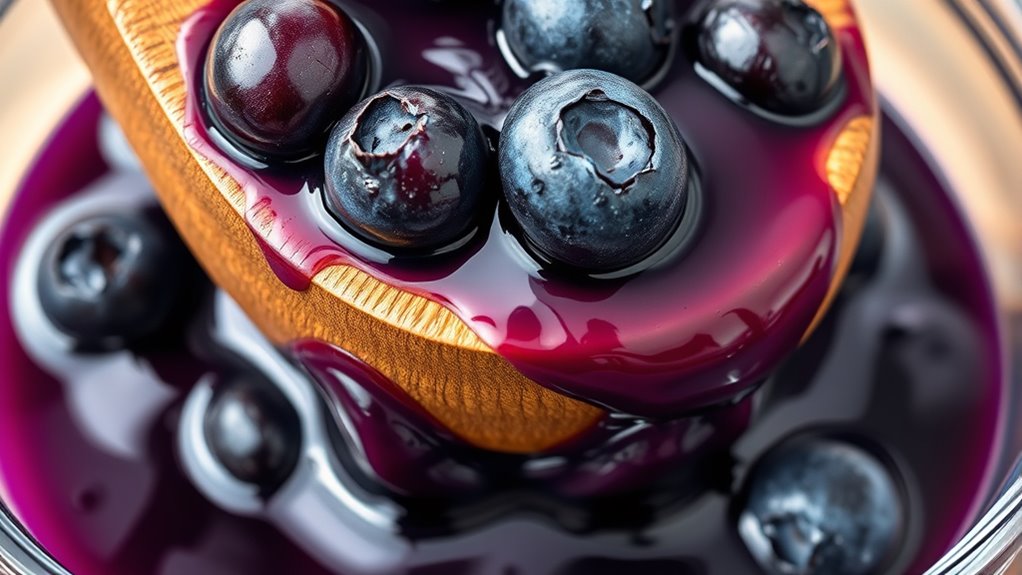 extracting rich blueberry flavor