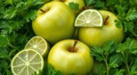 fresh apple parsley lime