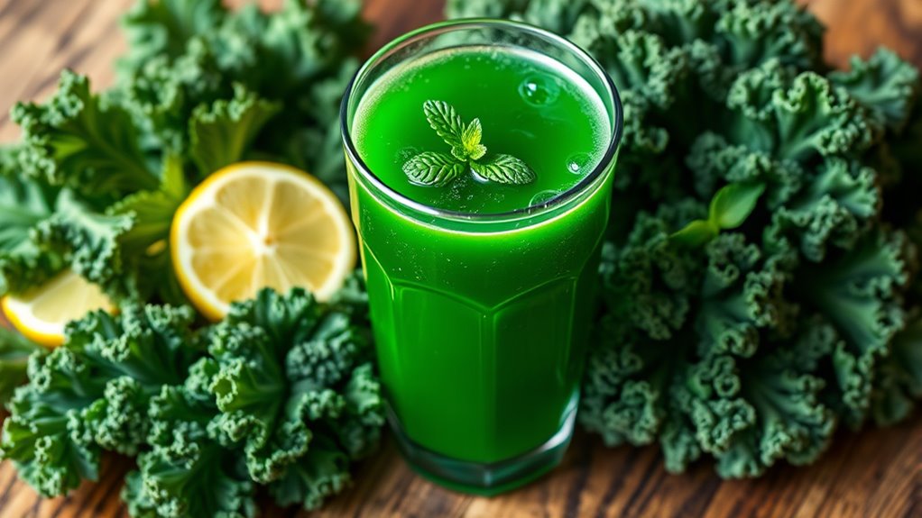 fresh vibrant kale juice benefits