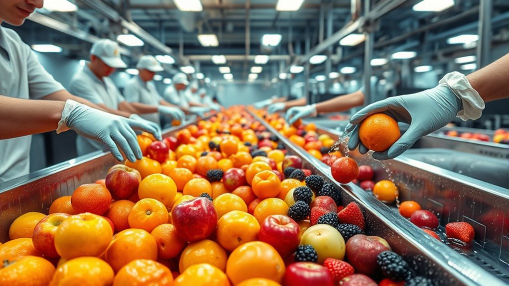 fruit cleaning and preparation