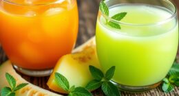 fruity summer juice beverages
