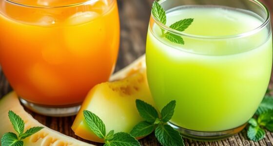 fruity summer juice beverages